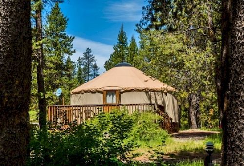 Bend-Sunriver Camping Resort Studio Cabin 6 Exterior foto